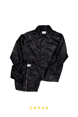 ［lenua］Marron leather jacket (mom)