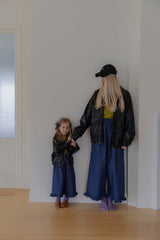 ［lenua］Marron leather jacket (mom)