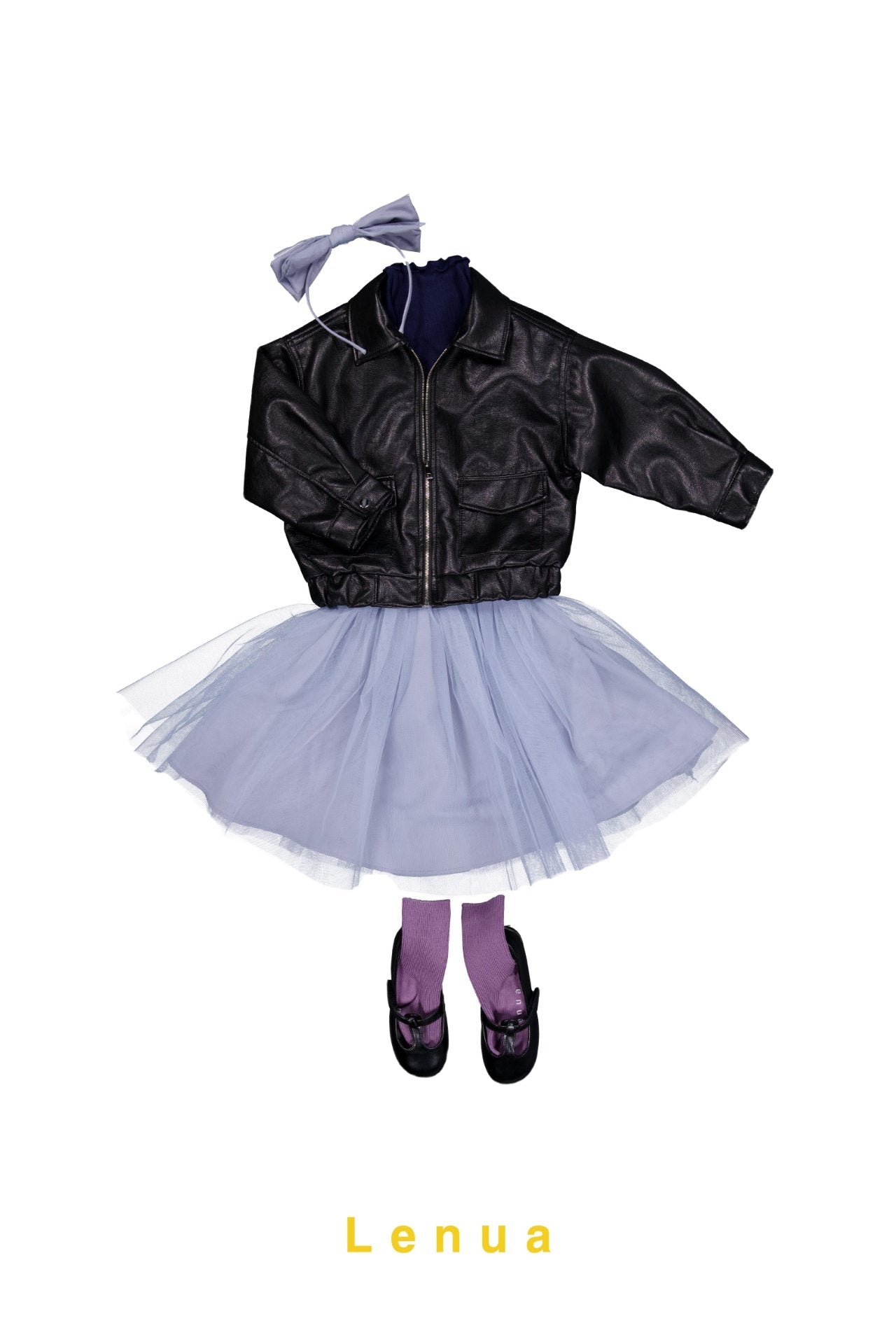 ［lenua］Marron leather jacket (kids)