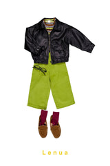 ［lenua］Marron leather jacket (kids)