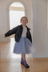 ［lenua］Marron leather jacket (kids)