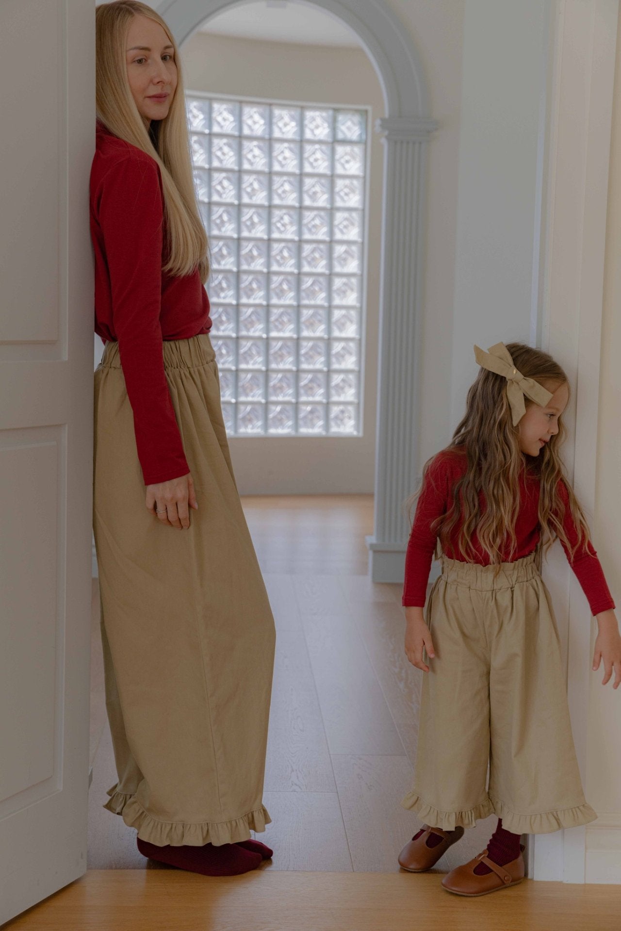 ［lenua］Loen frill pants (mom)