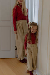 ［lenua］Loen frill pants (mom)