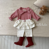 ［milk balm］Mild stripe sailor tee