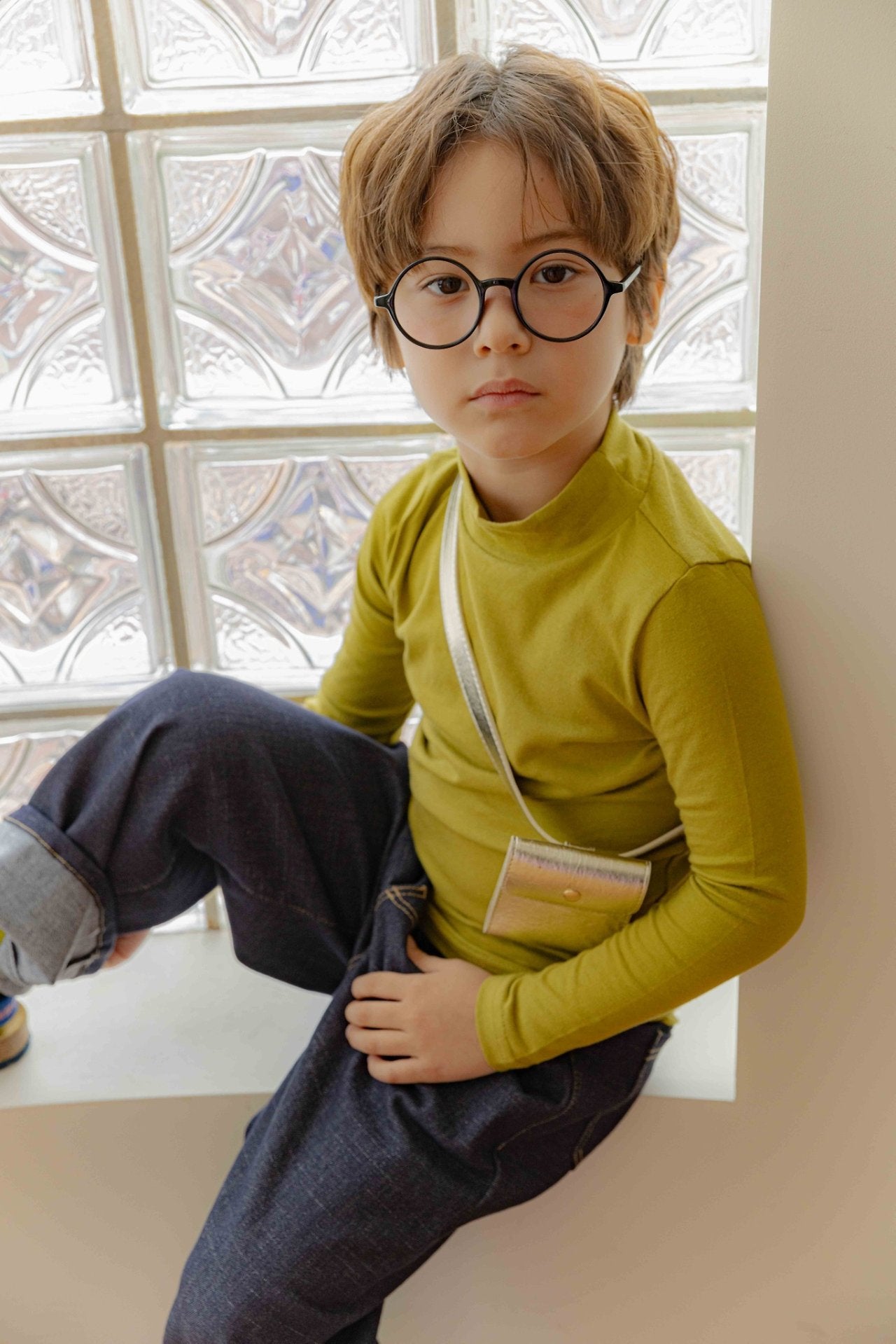 ［lenua］Jino halfneck tops (kids)