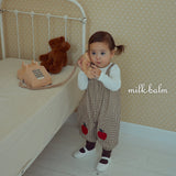［milk balm］Apple stripe overalls