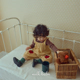 ［milk balm］Apple stripe overalls