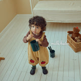 ［milk balm］Apple stripe overalls