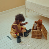 ［milk balm］Apple stripe overalls
