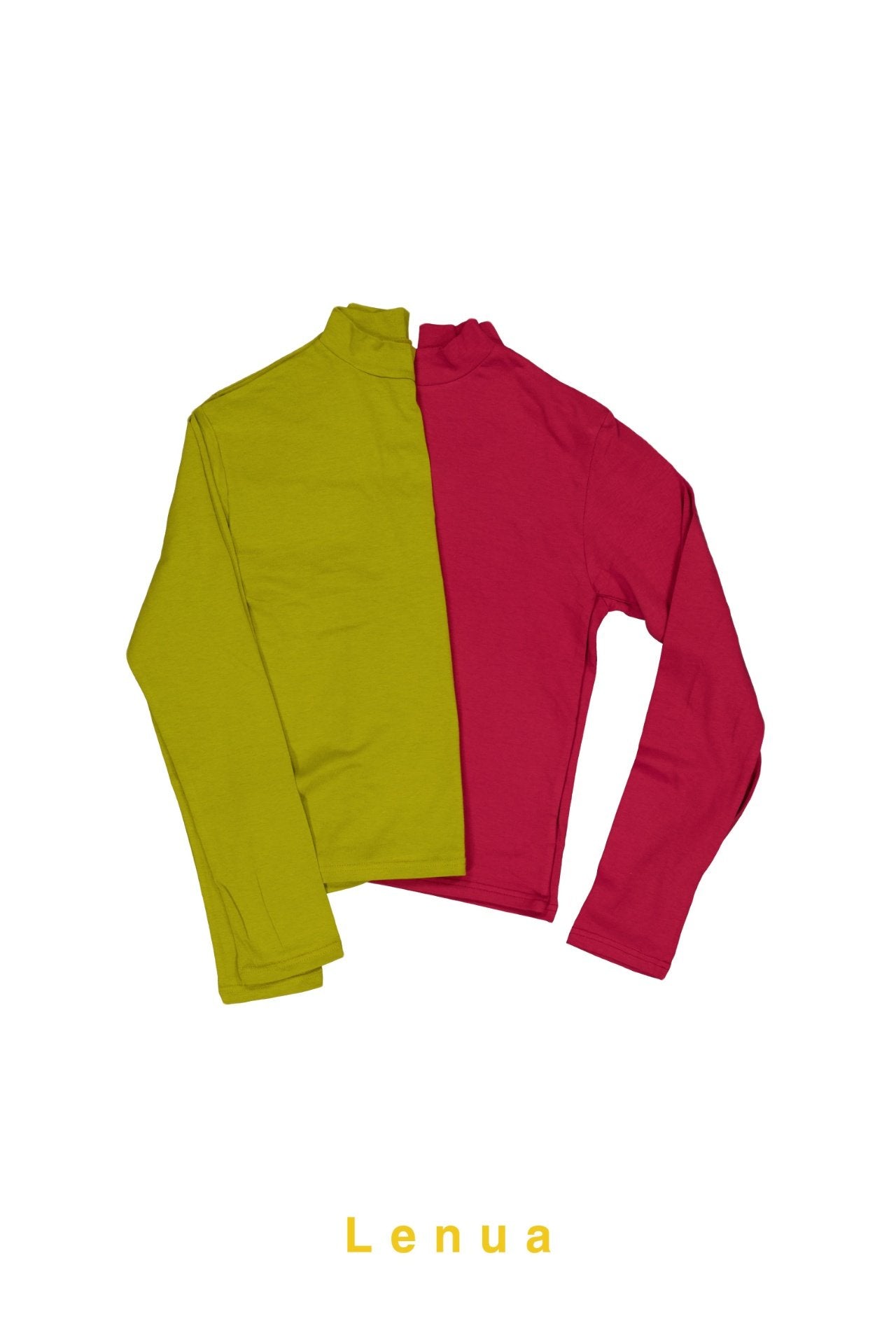 ［lenua］Jino halfneck tops (mom)