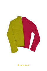 ［lenua］Jino halfneck tops (mom)