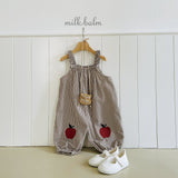 ［milk balm］Apple stripe overalls
