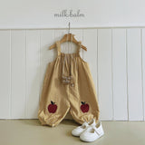［milk balm］Apple stripe overalls