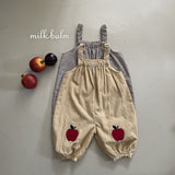 ［milk balm］Apple stripe overalls