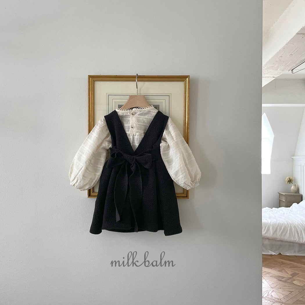 ［milk balm］Emboss jaquard one-piece