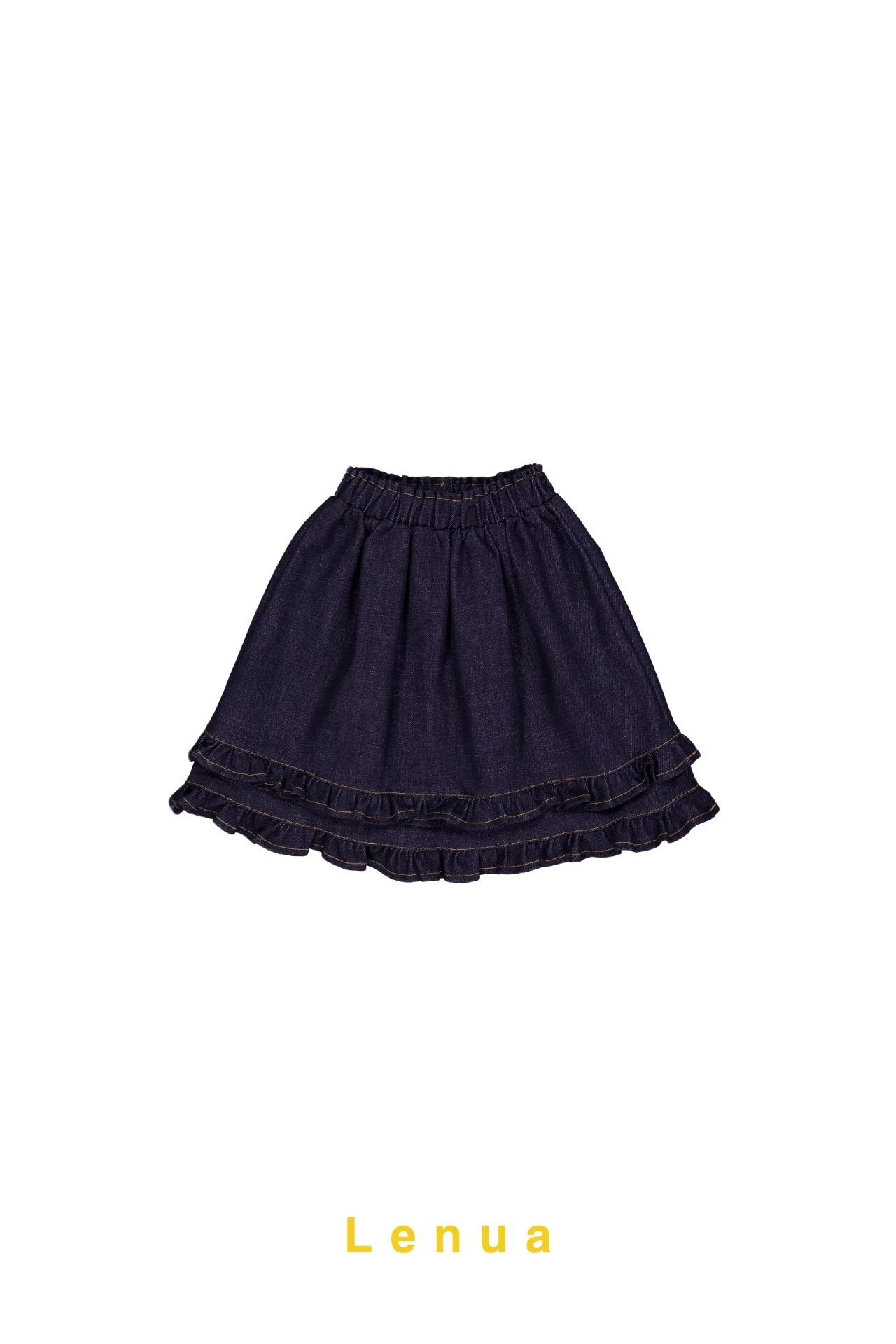 ［lenua］Sandy non-fade denim skirt