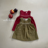 ［milk balm］Veiley corduroy one-piece