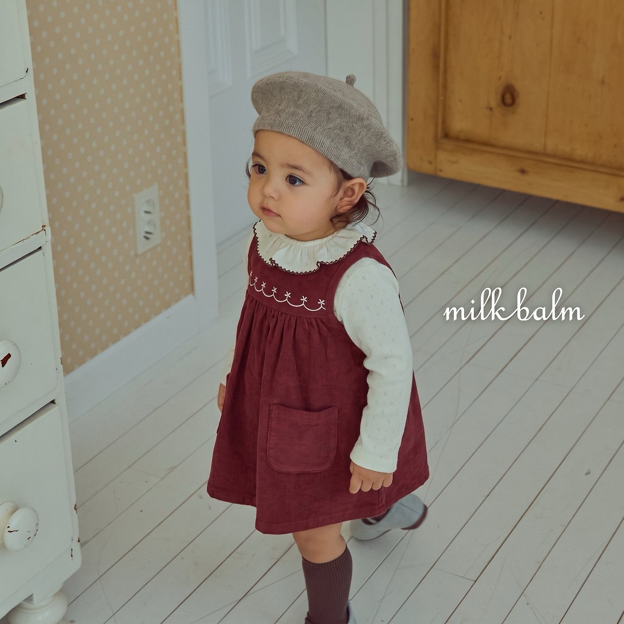 ［milk balm］Pico lace frill tops