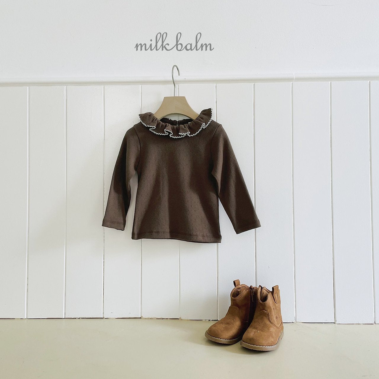 ［milk balm］Pico lace frill tops