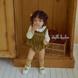 ［milk balm］Veiley corduroy rompers