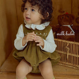 ［milk balm］Veiley corduroy rompers