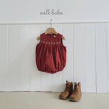 ［milk balm］Veiley corduroy rompers