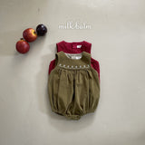 ［milk balm］Veiley corduroy rompers