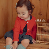 ［milk balm］Heart frill cardigan & camisole set