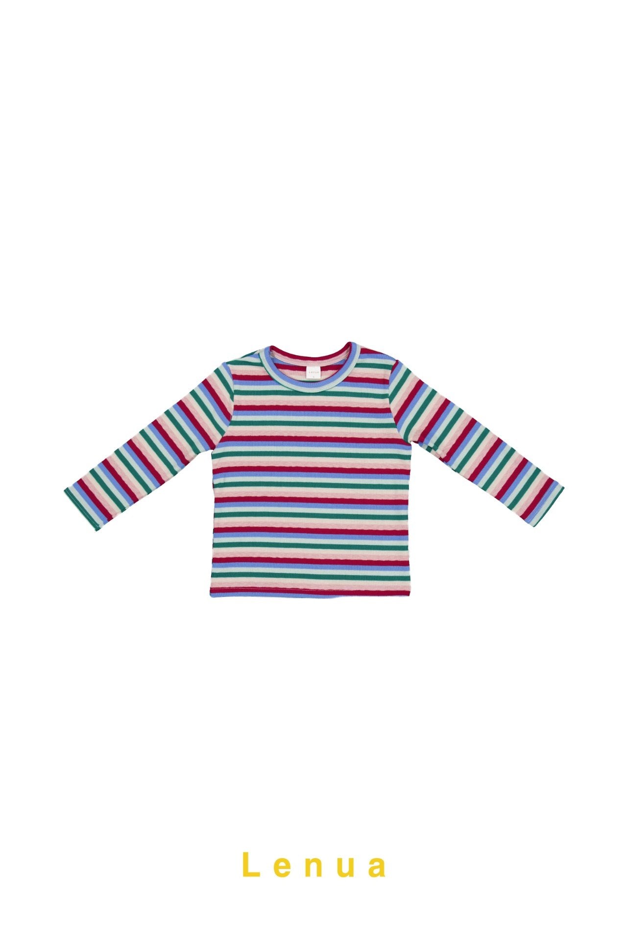 ［lenua］Color stripe tee