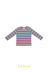 ［lenua］Color stripe tee