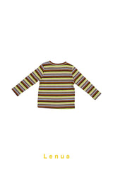 ［lenua］Color stripe tee