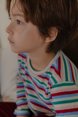 ［lenua］Color stripe tee