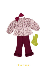 ［lenua］Any frill flare pants