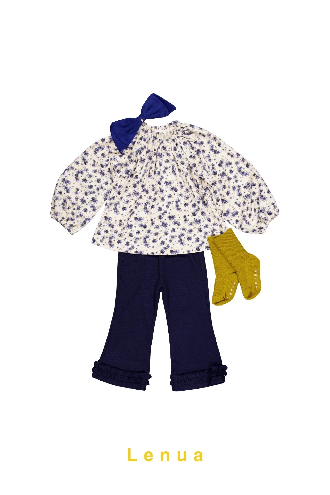 ［lenua］Any frill flare pants