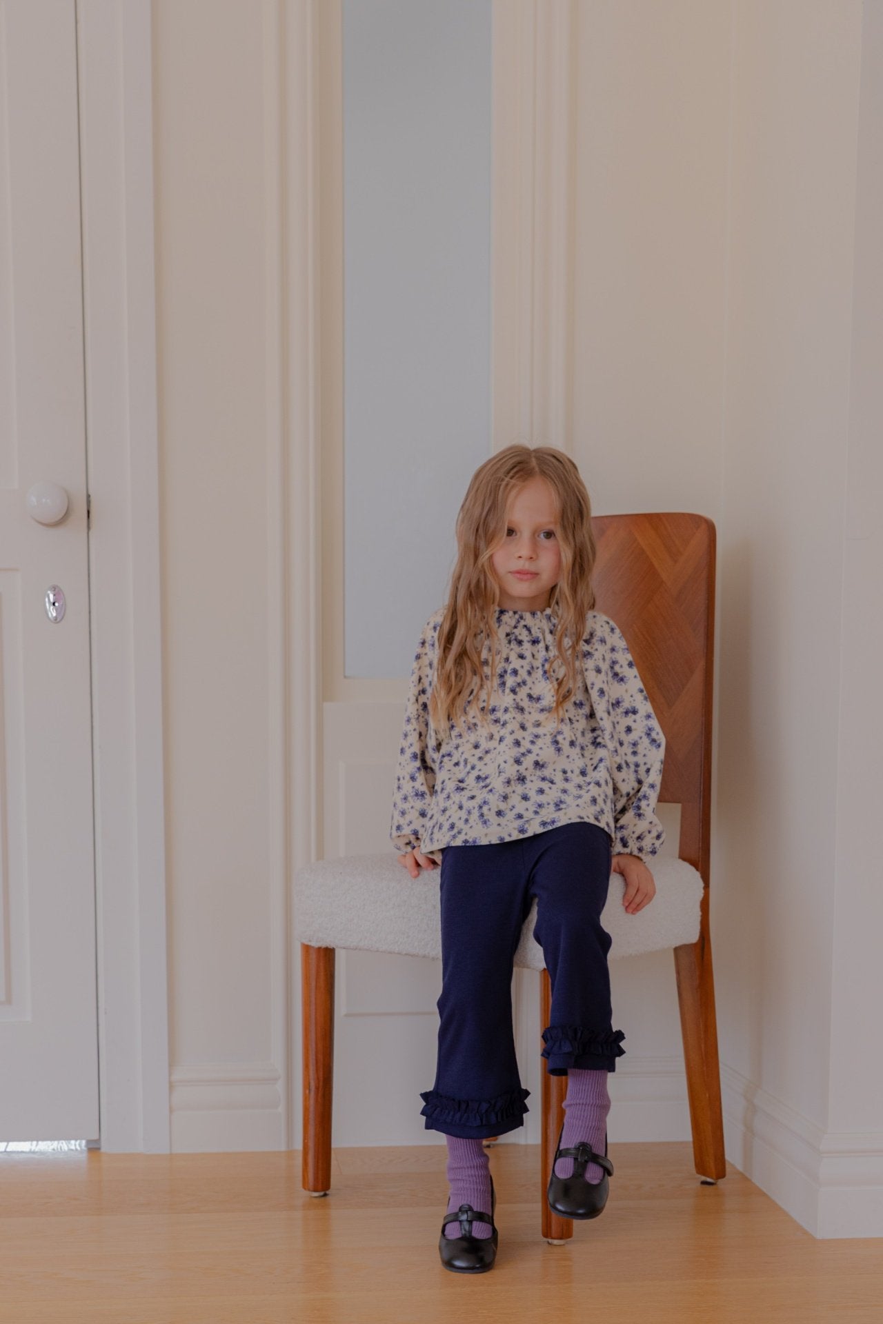 ［lenua］Any frill flare pants