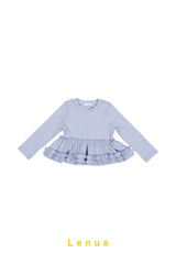 ［lenua］Blanc frill tops