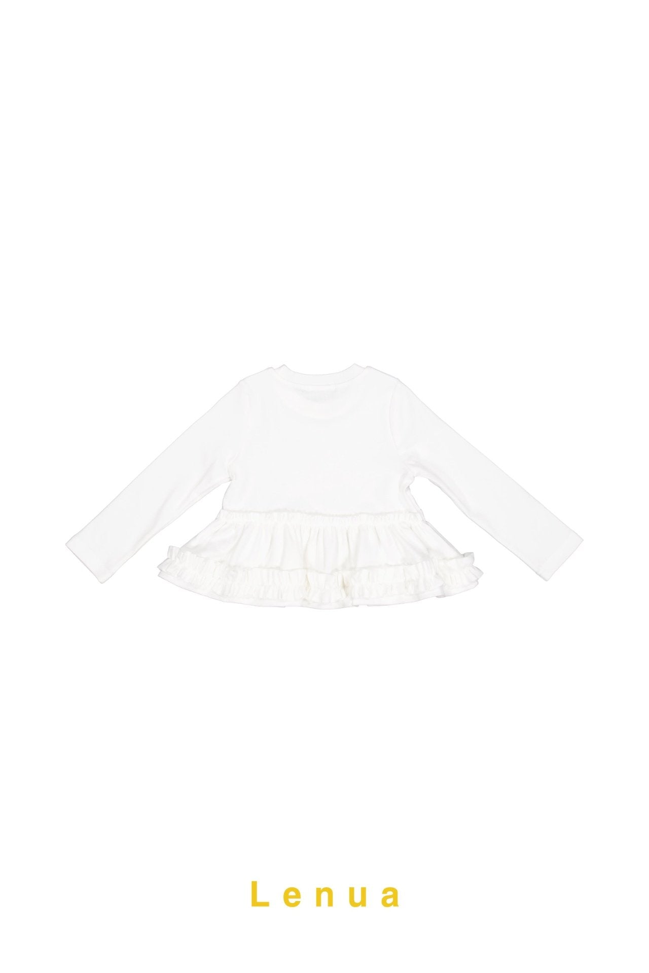 ［lenua］Blanc frill tops