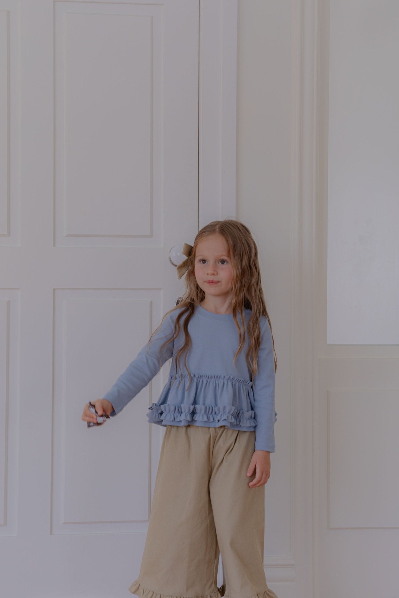 ［lenua］Blanc frill tops