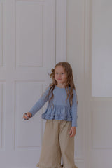 ［lenua］Blanc frill tops