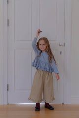 ［lenua］Blanc frill tops