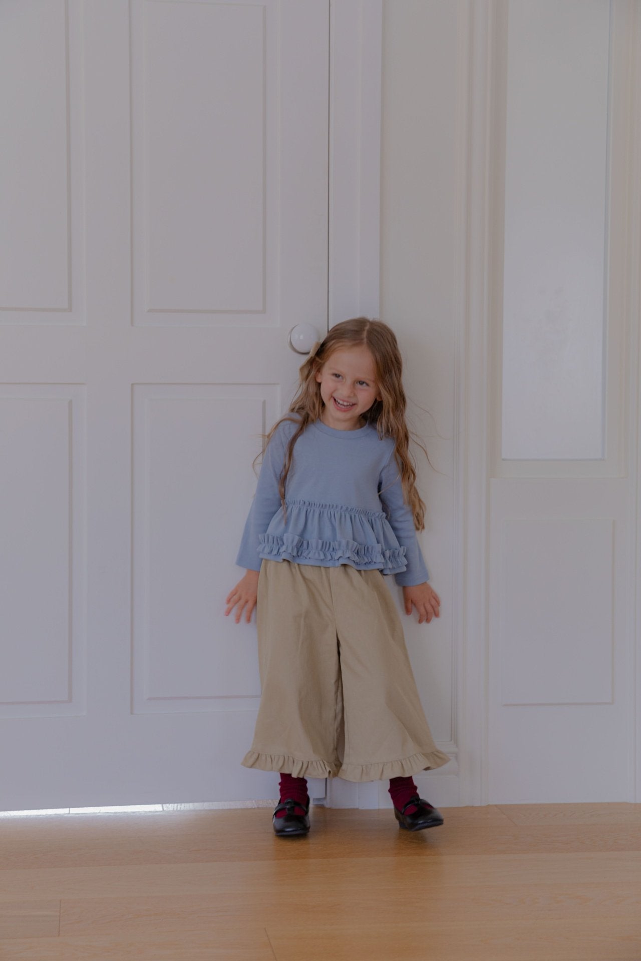 ［lenua］Blanc frill tops