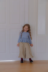 ［lenua］Blanc frill tops
