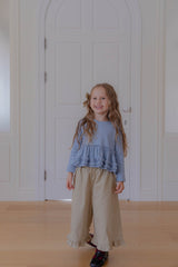 ［lenua］Blanc frill tops