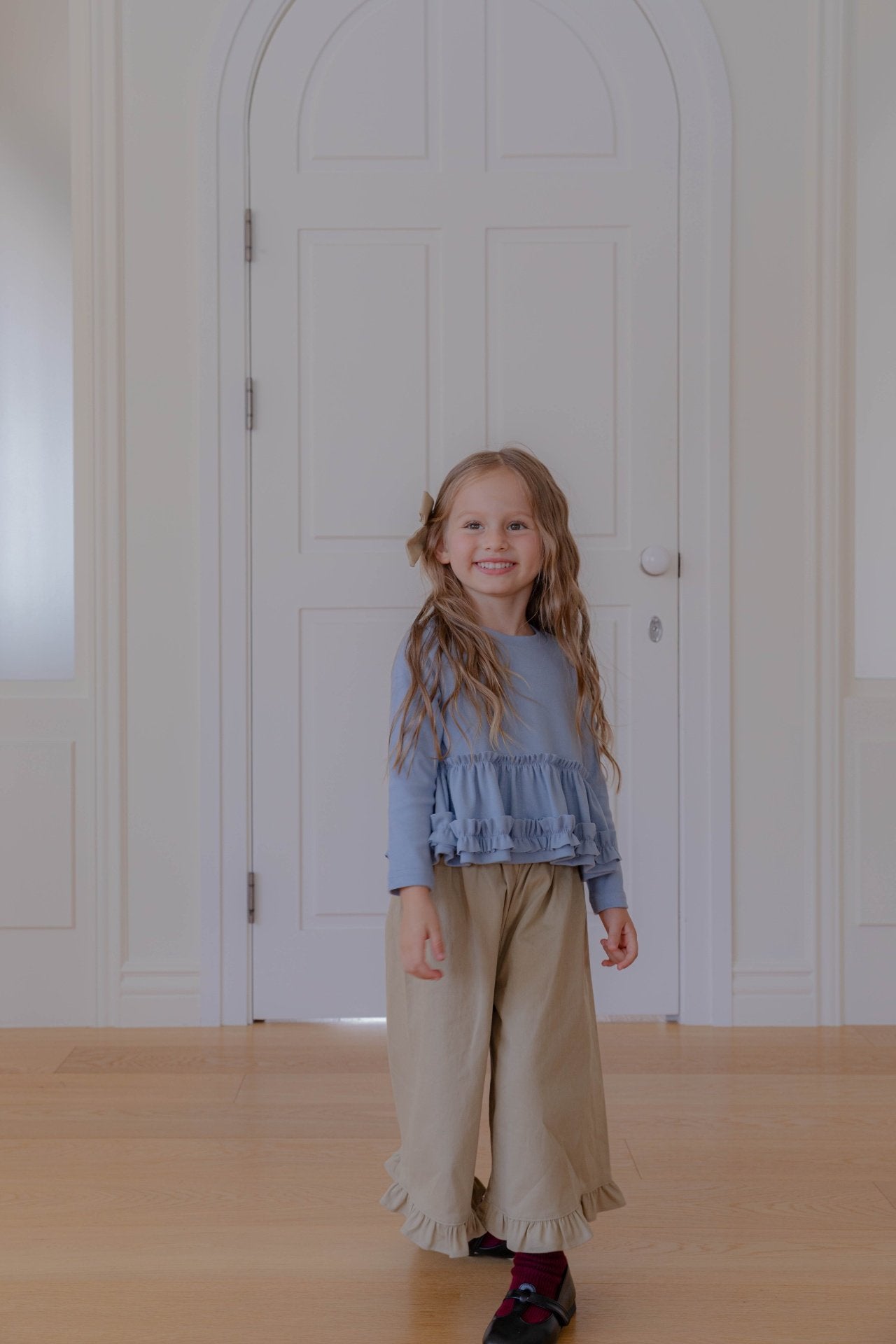 ［lenua］Blanc frill tops