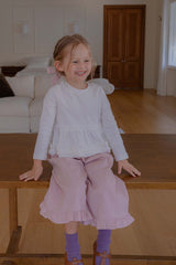 ［lenua］Blanc frill tops