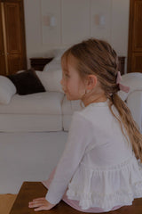 ［lenua］Blanc frill tops