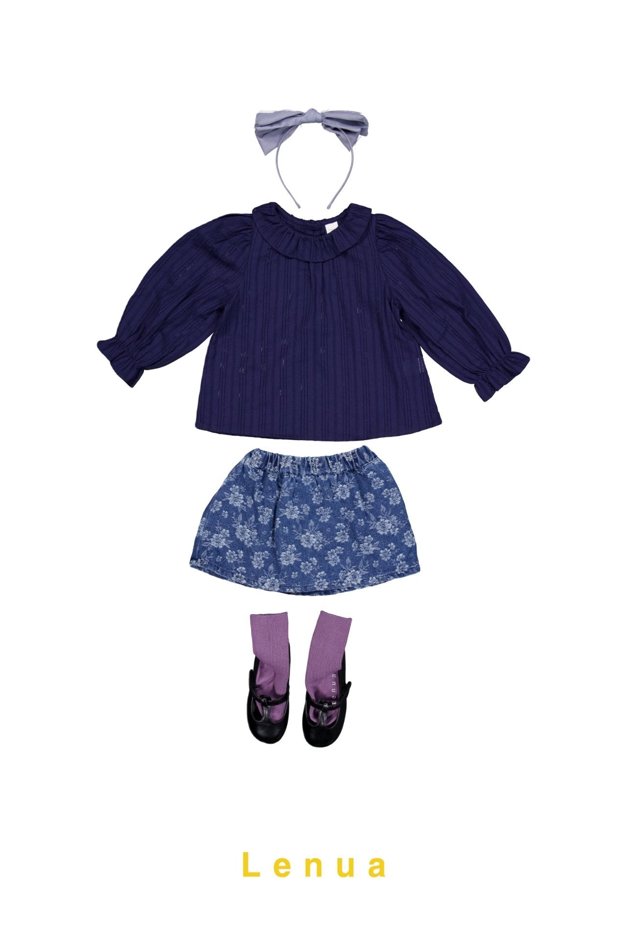 ［lenua］Maru frill collar blouse