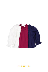 ［lenua］Maru frill collar blouse