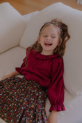 ［lenua］Maru frill collar blouse