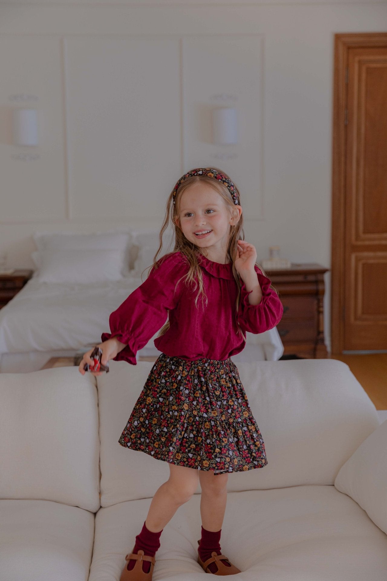 ［lenua］Peony flare skirt